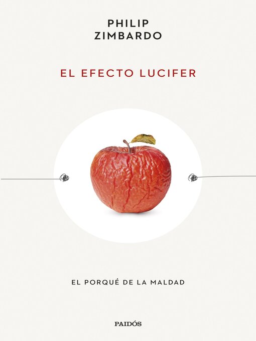 Detalles del título El efecto Lucifer de Philip Zimbardo - Disponible